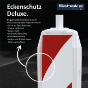 Plastic traffic panel type 60 | film RA2/C, hatched | on both sides indicating right / left | red / white